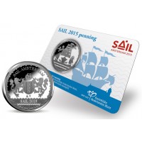 Nederland 2015 penning in coincard - Sail Amsterdam 2015